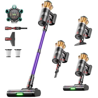 Aspiradora sin Cable 60KPa/650W/70Min Alfombras/Pelos Mascotas/Suelos Duros