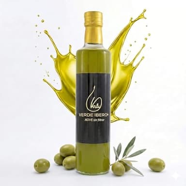 VERDE IBERO Aceite de Oliva Virgen Extra Picual Sin Filtrar Dórica 500ml – Nueva Cosecha 2025/2026 – Primera Extracción en Frío – 100% Zumo de Aceituna Jaén