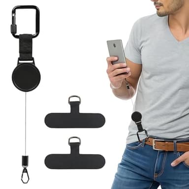 TESGADGETS Seguridad para móvil en Actividades al Aire Libre, Soporte Extensible para móvil en Senderismo, Escalada, Pesca, antirrobo