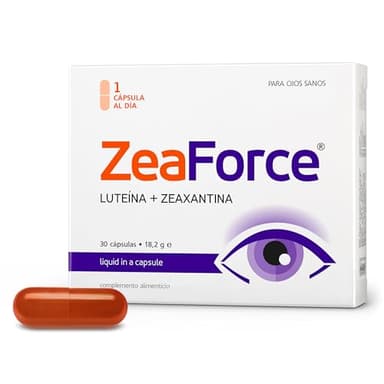 ZeaForce: rendimiento visual óptimo con 1 cápsula por día. Composición concentrada. Acción multidireccional. Fórmula líquida para una asimilación completa y un efecto más rápido