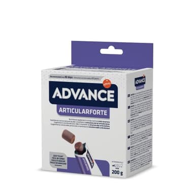 ADVANCE Suplemento Nutricional para Perros Articularforte, Caja de 40 Partículas de 5 gr