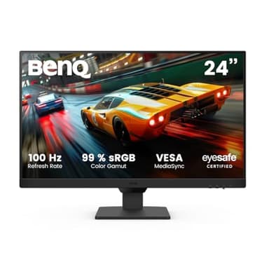 BenQ GW2490E 24 Pulgadas Eye-Care Gaming Monitor, 100Hz, 1920x1080p, IPS, Flicker-Free, Low Blue Light Plus, Certificado TÜV Rheinland, 2X HDMI, DisplayPort