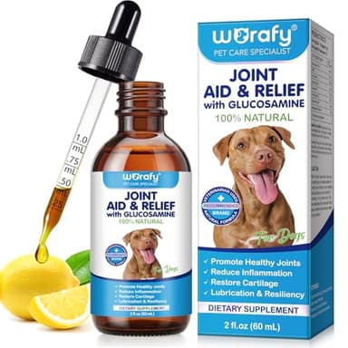 Condroprotector Perros para Articulaciones, Cuidado Articular 100 % Natural con Cúrcuma, Favorece la Movilidad y la Flexibilidad, Suplemento para Cadera y Articulaciones para Perros, 60ml