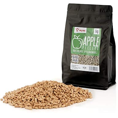 BBQ-Toro Pellets para Barbacoa de 100% Madera de Manzano | 1 kg | Pellets de Manzano para Barbacoa, Ahumador, Horno de Pizza de Pellets y Sistemas de Calefacción | Pellets de Madera