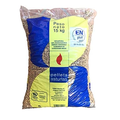 Pellets Asturias. S.L. - Pellets Madera En Plus A1 Saco 15Kg