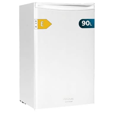 Cecotec Small Fridge 90L Mini Refrigerator with 1 Door Bolero CoolMarket TT 90 White E. Countertop Refrigerator, 83cm Height and 47cm Width, Low Energy Consumption, Adjustable Temperature, White