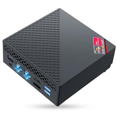 NiPoGi AM06PRO Mini PC Ryzen 7 7730U W-11 Pro(8C/16T, hasta 4,5 GHz),32GB(2*16GB) DDR4 1TB M.2 SSD Mini Ordenador,4K Triple Display DP+HDMI+Type-C,WiFi 6/BT5.2/Dual LAN Micro PC para Escuela/Oficina