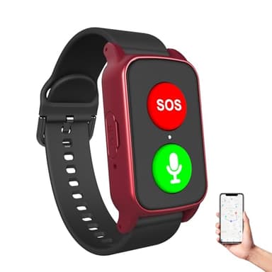 Reloj Localizador Personas Mayores Mayores con Detección De Caídascon Botón De Llamada De Emergencia Botón, Waterproof Detector Caída, Monitoreo De La Salud Red